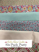 Six-Pack Party Bundle fabric cuts for quilt making in Presto Change-0 color scheme
