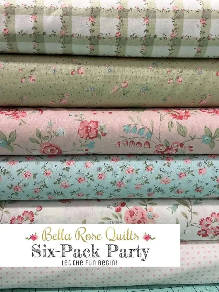 Six-Pack Party Bundle with six half-yard fabric cuts for quilting projects