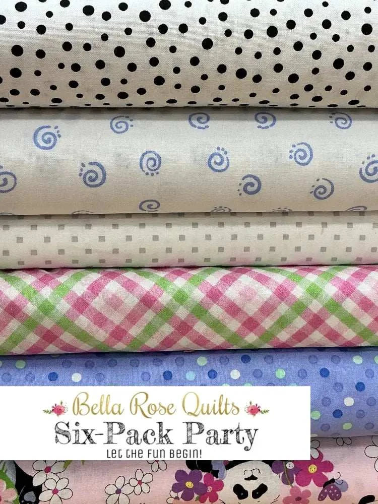 Six-Pack Party Bundles fabric cuts for quilt making with Facebook group support