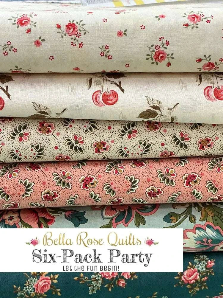 Six-Pack Party Bundles six half-yard fabric cuts for quilt making session