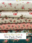 Six-Pack Party Bundles six half-yard fabric cuts for quilt making session