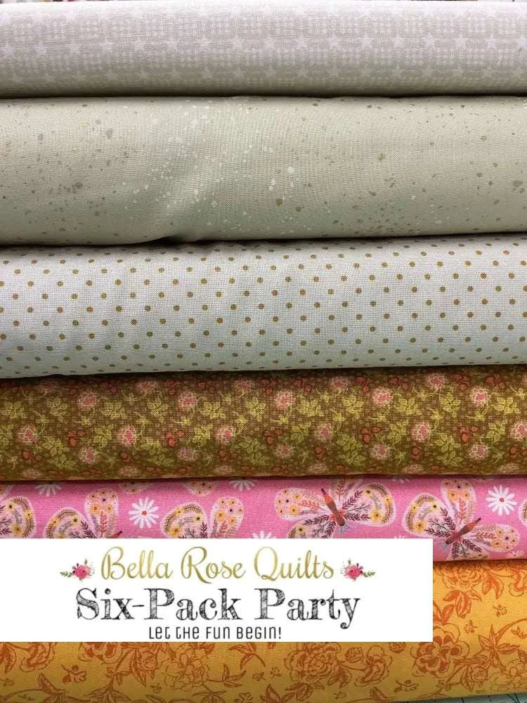 Six-Pack Party Bundles six half-yard fabric cuts for quilting projects