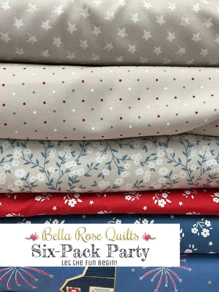 Six-Pack Party Bundles fabric cuts for quilt making in vibrant colors