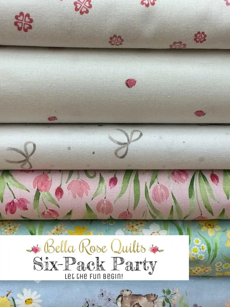 Six-Pack Party Bundle six half-yard fabric cuts for quilting projects