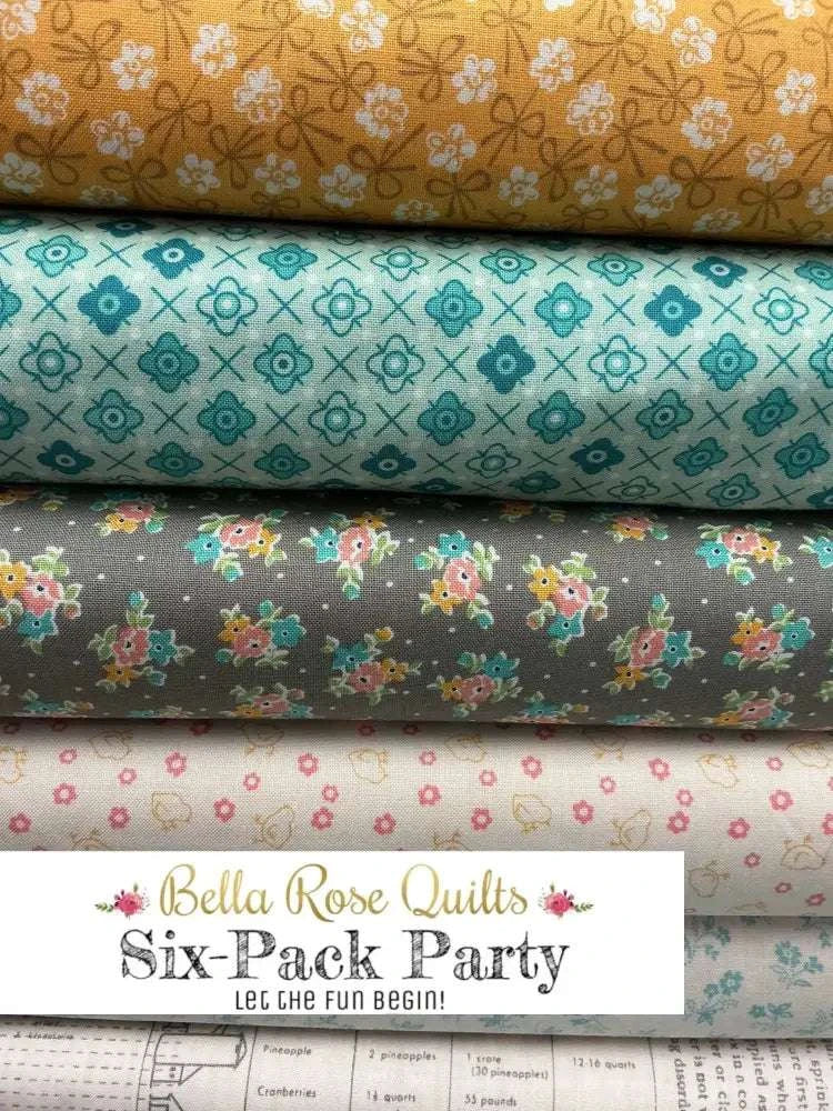Six-Pack Party Bundles fabric cuts for quilt making with Bella Rose Quilts community support