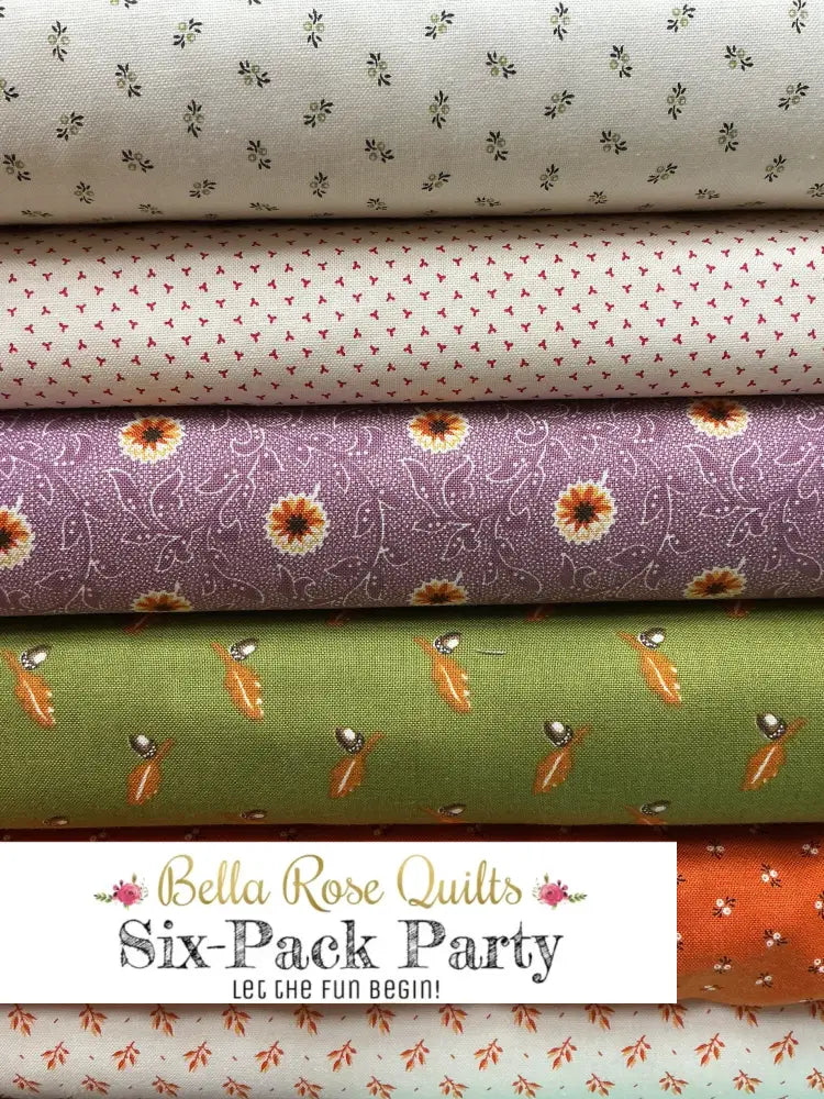 Six-Pack Party Bundles with six half-yard fabric cuts for quilting projects