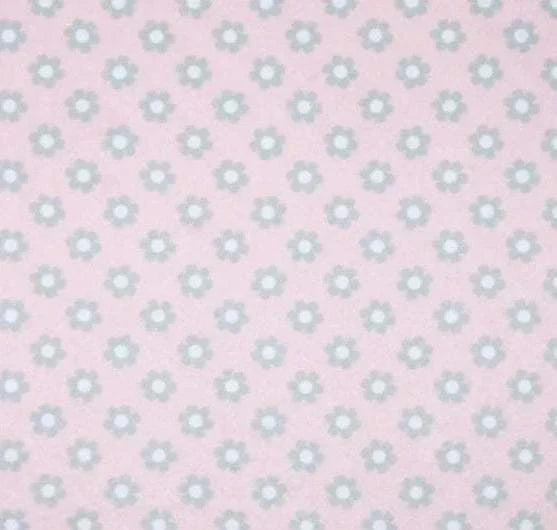 Jungle Dreams Collection Ditsy Candy Pink soft Minky fabric with small flower pattern