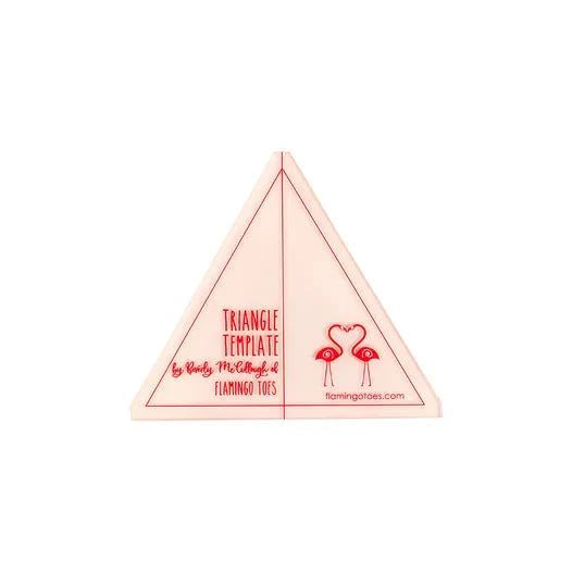 Triangle and Half Hexi Templates quilting tool by Flamingo Toes for Vintage Garden and Vintage Stars quilts