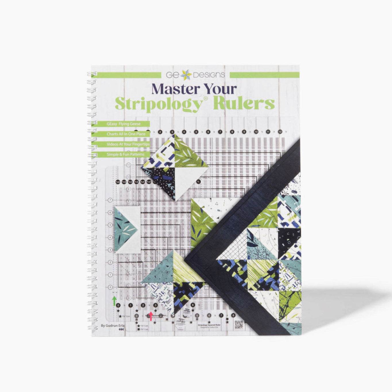 Master Your Stripology Ruler book cover with quilting ruler and cutting techniques guide