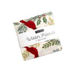 Winter FriendsMini Charm 2.5-inch pre-cut fabric squares by Deb Strain for winter-themed crafts