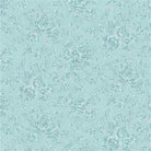 Charlotte Tonal Roses dark turquoise fabric with soft floral vintage-inspired print by Clothworks