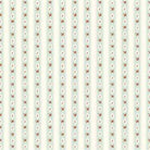 Charlotte Ribbon Stripe fabric by Clothworks with turquoise vintage floral stripes pattern
