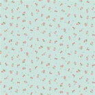 Charlotte Ditsy Floral turquoise fabric with soft pastel floral pattern by Clothworks
