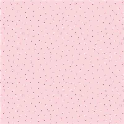 Charlotte Pin Dot light pink fabric with small dark pink dots by Clothworks