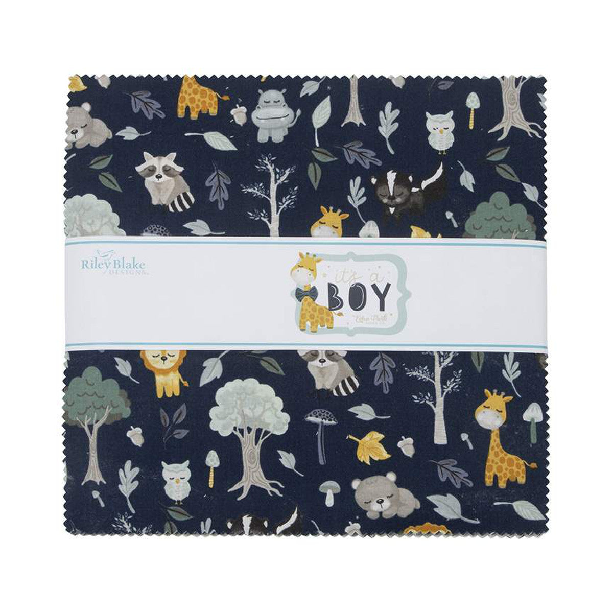 It's a Boy Main C13250 White by Riley Blake Designs - Animals Foliage –  Cute Little Fabric Shop