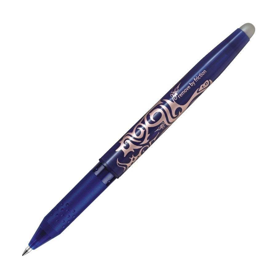 Frixion Fine Point 0.7mm blue erasable gel pen with heat erase feature and needlepoint tip