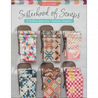 Sisterhood of Scraps quilt book cover featuring six colorful scrap quilts on chairs