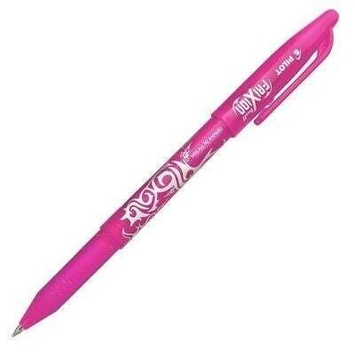Frixion Fine Point pink 0.7mm erasable gel pen with thermo-sensitive ink